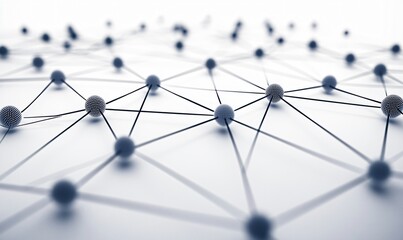 Abstract Network Connection Dots Lines Global Communication