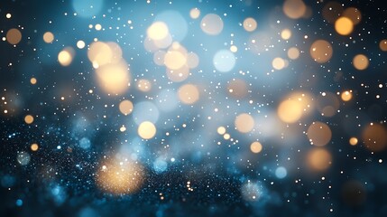 Light blue background with bokeh lights color