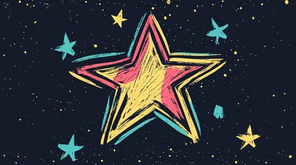 Hand Drawn Star Illustration