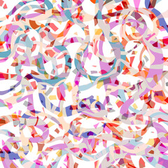 Light pastel colorful wavy lines graphic pattern Abstract geometric swirl marble layered background