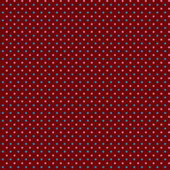 Pink and blue polka dots on a dark vine red burgundy background Cute delicate geometric fabric and paper seamless pattern