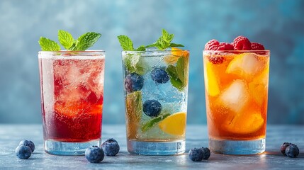 Refreshing Summer Fruit Cocktails: Blueberry, Raspberry & Citrus Delights