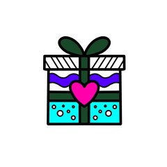 gift box with ribbon