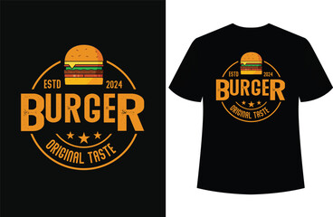 Awsome unick burger flag t-shirt design vector quotes lettering t shirt design for print,,100% original eps vector file ,