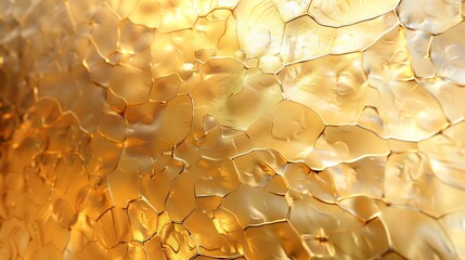 A close-up of a textured, golden surface.