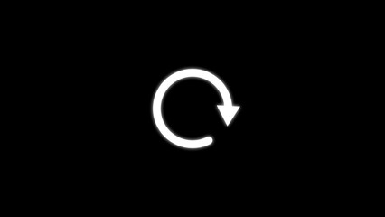 Refresh button icon with circle arrow rotation. Arrow refresh icon reload sign with polygonal...