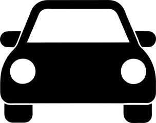 car icon vector isolated illustration on white background.