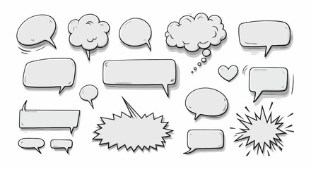Fototapeta premium Hand-Drawn Vector in Various Shapes and Styles - Minimalistic Black Line Illustrations