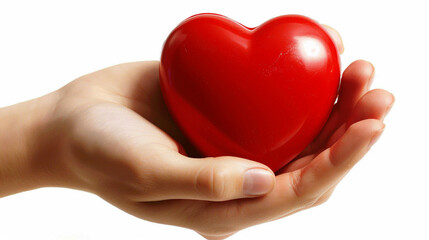 Obraz premium red heart in hand