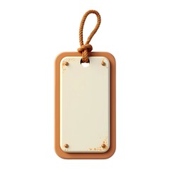 blank price tag isolated