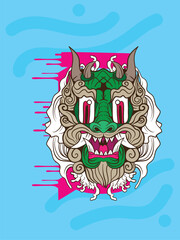 yokai is mean japanese ghost with japan style character