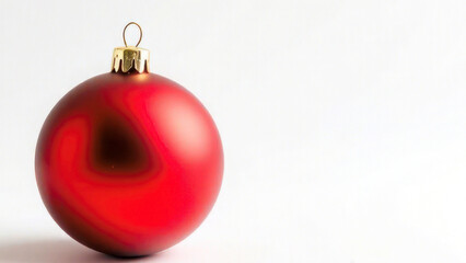 Red Christmas Ball Ornament Photo Background