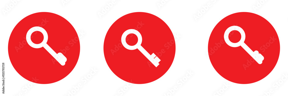 Canvas Prints key icon set. key vector icon. key symbol