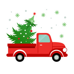 Vintage Christmas truck