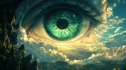 Surreal Landscape: A Dreamlike Vision of the Mind's Eye