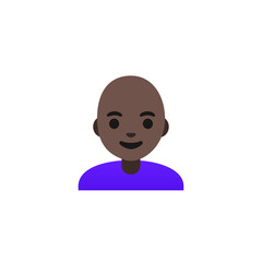 Bald Person Emoji
