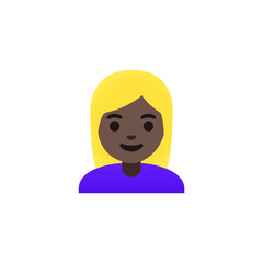 Woman with Blonde Hair Emoji

