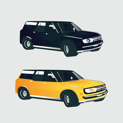 Car promotion social media post and web design template. Free vector car rental Instagram social media post design template