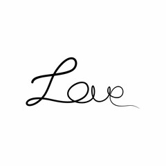 hand lettering love, cursive love font hand drawn