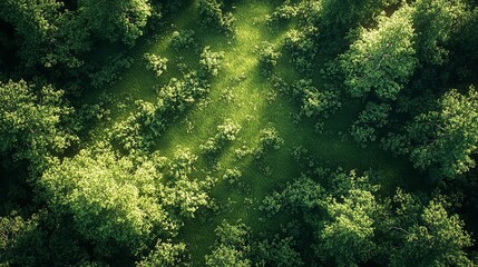 Aerial view, remote forest, untouched wilderness offers a glimpse into areas where nature reigns supreme