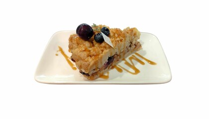 Blueberry Crumble Cheese Pie