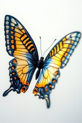 Obraz premium Blue and Yellow Butterfly
