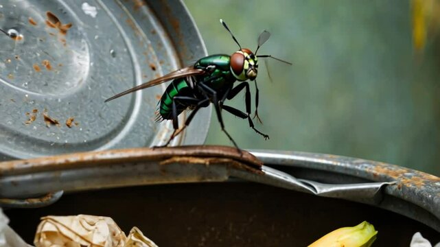 a green fly on the can