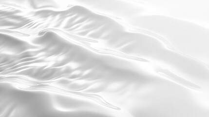 Fototapeta premium A smooth water surface with small, circular ripples and soft light reflections, ideal for minimalistic designs, on white