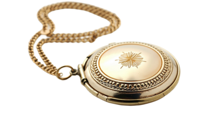 Cherished Memories Locket on transparent background PNG.