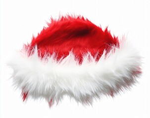 Furry Red and White Santa Hat Christmas Festive Season