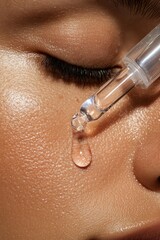 Focusing on One Eye Close-up