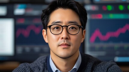 Wealth Manager Discussing Inflation's Impact on Portfolio Diversification with Investment Data