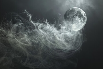 picture of moon and clouds