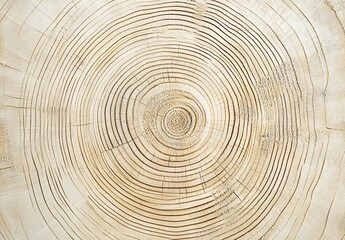 Fototapeta premium Detailed Cross Section of Tree Trunk Showing Growth Rings