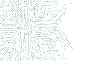Circuit board. High-tech technology background. Cyber connection electronic. Networking connections background