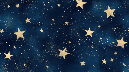 Naklejka premium Starry Midnight Christmas Texture