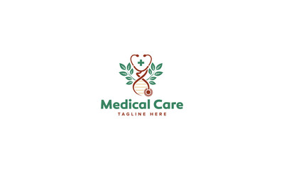 Fototapeta premium Professional Innovative Unique Modern Medical Care Branding Logos Vector, Adaptive Designs for Medical Healthcare Wellness Services