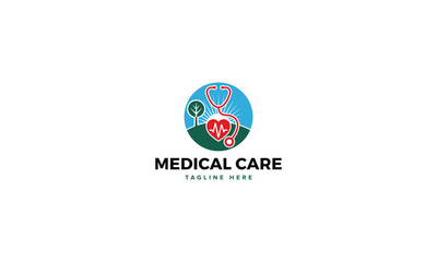 Professional Innovative Unique Modern Medical Care Branding Logos Vector, Adaptive Designs for Medical Healthcare Wellness Services
