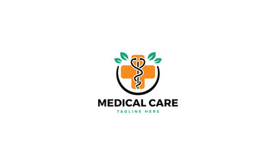 Professional Innovative Unique Modern Medical Care Branding Logos Vector, Adaptive Designs for Medical Healthcare Wellness Services