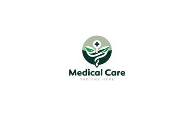 Professional Innovative Unique Modern Medical Care Branding Logos Vector, Adaptive Designs for Medical Healthcare Wellness Services