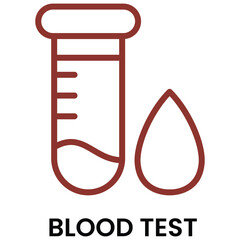 Blood Sample Icon. Medical Icon