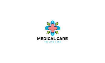 Professional Innovative Unique Modern Medical Care Branding Logos Vector, Adaptive Designs for Medical Healthcare Wellness Services