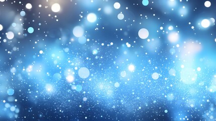 Shiny Blue Glitter In Abstract Defocused Background - Christmas And New Year Texture,


