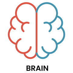 Brain Icon. Medical Icon.
