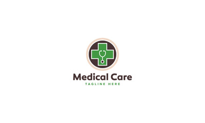 Professional Innovative Unique Modern Medical Care Branding Logos Vector, Adaptive Designs for Medical Healthcare Wellness Services