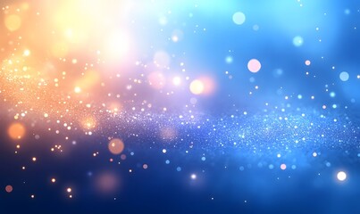 Fototapeta premium Shiny Blue Glitter In Abstract Defocused Background - Christmas And New Year Texture,