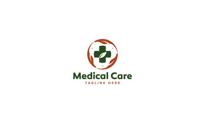 Professional Innovative Unique Modern Medical Care Branding Logos Vector, Adaptive Designs for Medical Healthcare Wellness Services