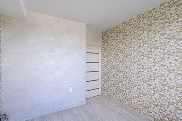 standard room interior apartment. view kind of decor home decoration in hostel house for sale. empty room renovated