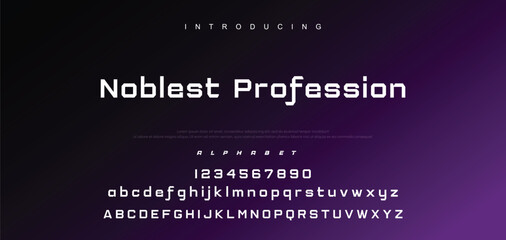 Minimal modern logo alphabet fonts. Typography minimalist urban san serif digital fashion future creative logos fonts. vector illustration