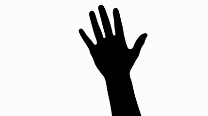 Fototapeta premium raised hand